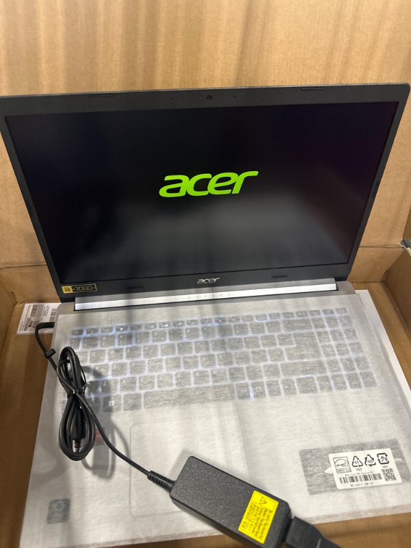 Photo 1 of Acer Aspire 5 A515-45-R74Z Slim Laptop | 15.6" Full HD IPS | AMD Ryzen 5 5500U Hexa-Core Mobile Processor | AMD Radeon Graphics | 8GB DDR4 | 256GB NVMe SSD | WiFi 6 | Backlit KB | Windows 11 Home