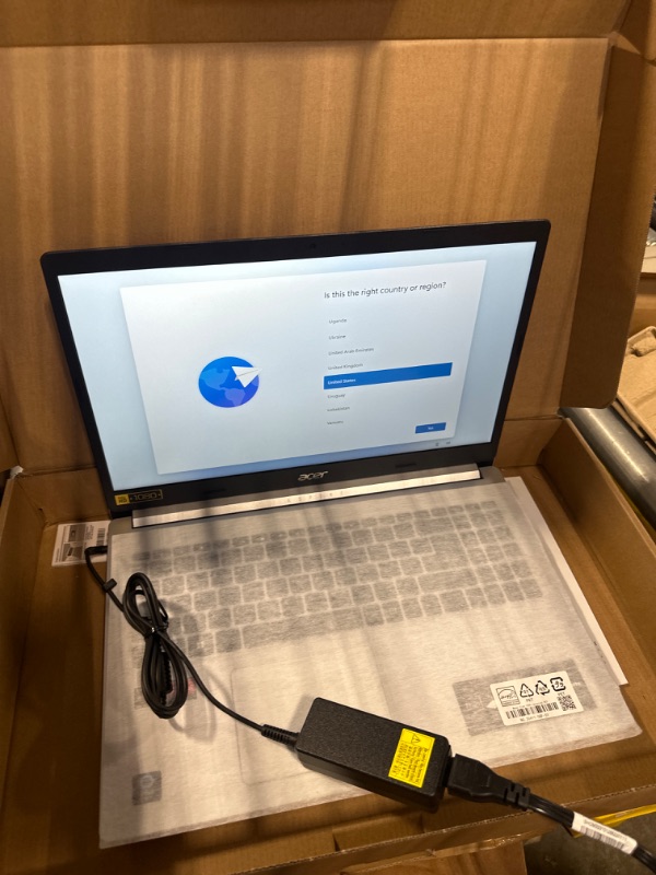 Photo 1 of Acer Aspire 5 A515-45-R74Z Slim Laptop | 15.6" Full HD IPS | AMD Ryzen 5 5500U Hexa-Core Mobile Processor | AMD Radeon Graphics | 8GB DDR4 | 256GB NVMe SSD | WiFi 6 | Backlit KB | Windows 11 Home