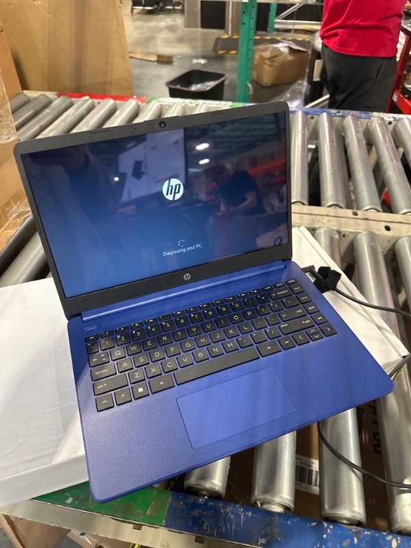 Photo 5 of **FOR PARTS ONLY**DOES NOT WORK**** HP Stream 14" HD BrightView Laptop, Intel Celeron N4120, 4GB RAM, 64GB eMMC, Intel UHD Graphics, 720p Webcam, 1 Year Office 365, Blue, Win 11 S, 32GB Hotface USB Card
