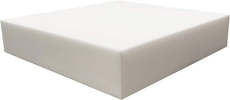 Photo 1 of FoamRush 6" x 24" x 27" Upholstery Foam High Density Firm Foam Soft Support (Chair Cushion Square Foam for Dinning Chairs, Wheelchair Seat Cushion Replacement)
