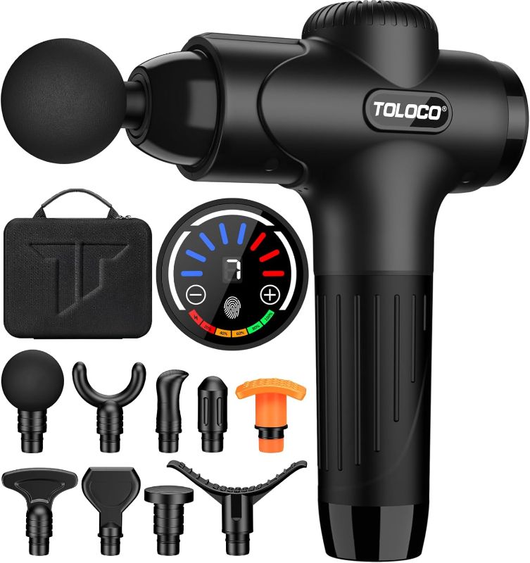 Photo 1 of *** NOT FUNCTIONAL**** SELLING AS PARTS***
TOLOCO Massage Gun, Upgrade Percussion Muscle Massage Gun for Athletes, Handheld Deep Tissue Massager, Black