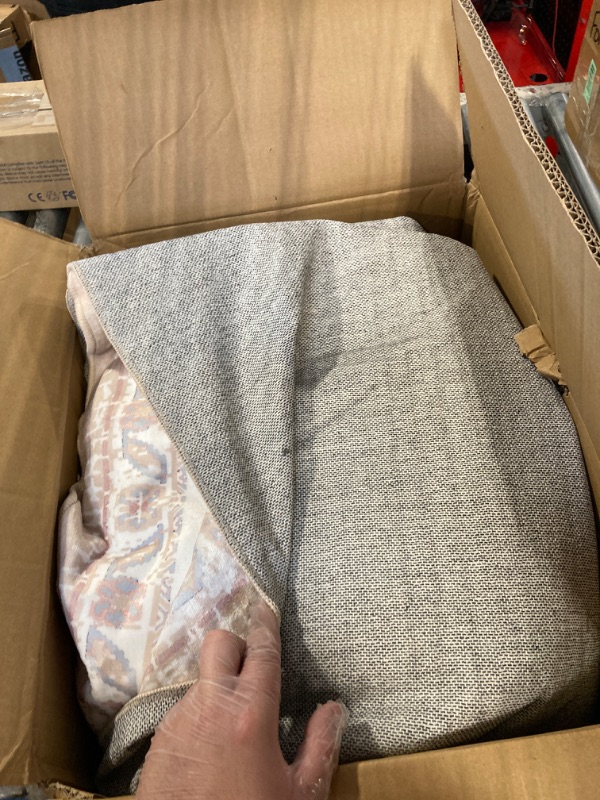 Photo 1 of BESTSWEETIE Area Rugs 9x12 Rugs, Washable Area Rug, Non Slip Floor Carpet, Low Pile Doormat Soft Vintage Rug for Living Room Bedroom Dinning Room Nursery Indoor-Cream 9x12 Cream