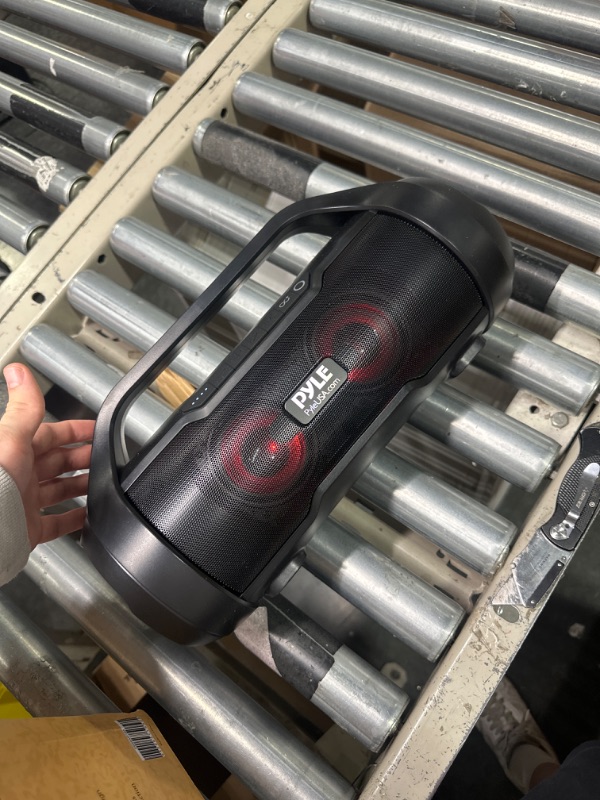 Photo 1 of Pyle Wireless Portable Bluetooth Boombox Speaker - 500W 2.0CH Rechargeable Boom Box Speaker Portable Barrel Loud Stereo System with AUX Input/USB/SD/Fm Radio, 3" Subwoofer, Voice Control - PBMWP185 BoomBox  2.0