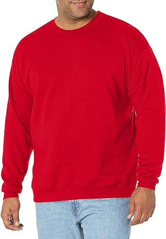 Photo 1 of Hanes Men's Ecosmart Fleece Sweatshirt, Cotton-blend Pullover, Crewneck Sweatshirt for Men, 