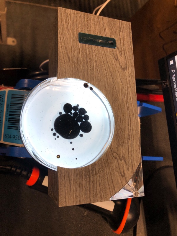 Photo 1 of Dancing Ferrofluid with Music Rhythm, Ferrofluid Speaker Music Mate, Symbiote in a Bottle, Ferrofluid Display Lamp, Magnet Liquid Toy, Desktop Decor, Teenager Gifts