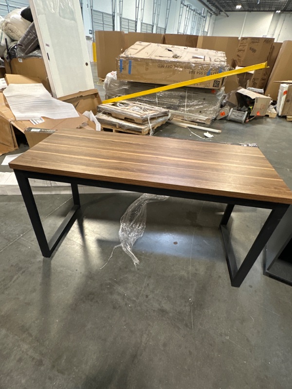 Photo 1 of LITTLE TREE 55 inches Executive Desk and 39" File Cabinet,Modern L-Shaped Computer Desk Business Furniture Set with Storage Mobile Printer Stand for Home Office,Walnut

