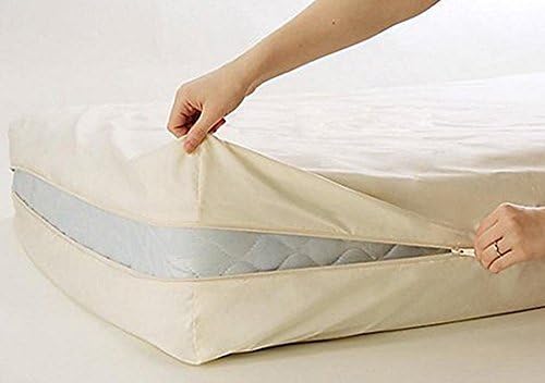 Photo 1 of 100% Natural Cotton Fleetwood Cotton Mattress Cover, Zips Around The Mattress