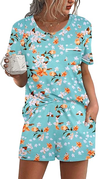 Photo 1 of Ekouaer Women's Pajama Top Short Sleeve Lounge - XL