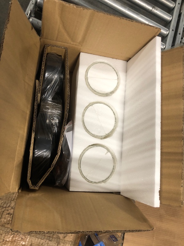 Photo 1 of 3 Light Bathroom Vanity Light, Modern Farmhouse Black Vanity Lights with Clear Glass Shade Steel Frame E26 Bulb Base, Perfect for Restrooms Vanity Areas Home Renovations 3-Lights