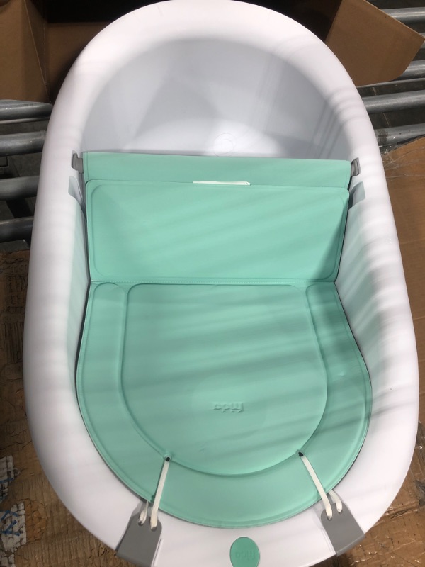 Photo 1 of 4-in-1 Grow-with-Me Bath Tub by Frida Baby Transforms Infant Bathtub to Toddler Bath Seat with Backrest for Assisted Sitting in Tub
