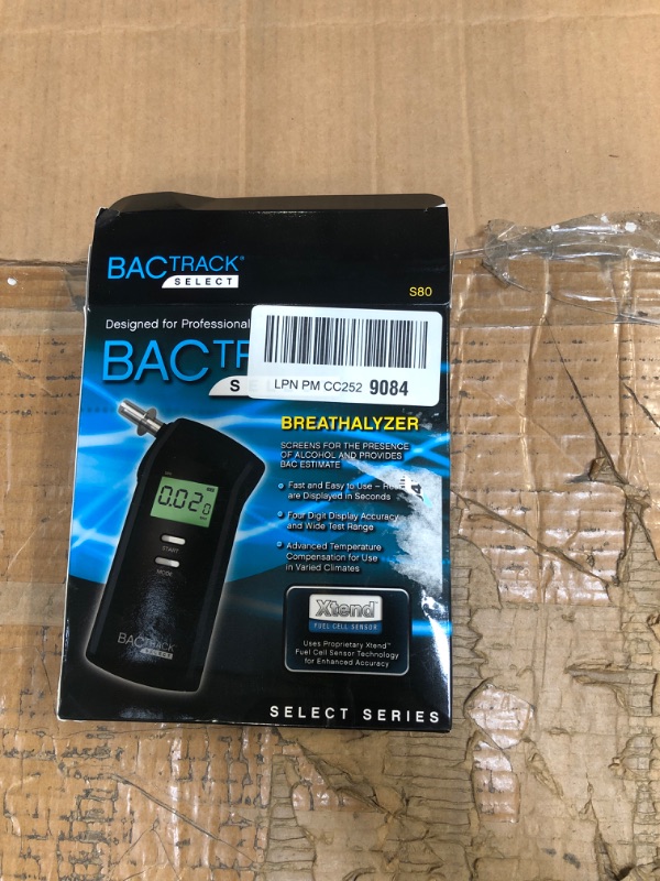 Photo 1 of BACtrack S80 Breathalyzer | Professional-Grade Accuracy | DOT & NHTSA Approved | FDA 510(k) Cleared | Portable Breath Alcohol Tester for Personal & Professional Use