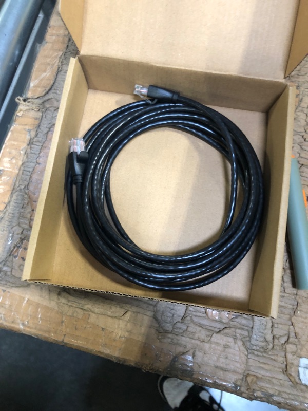 Photo 1 of Amazon Basics RJ45 Cat-6 Ethernet Patch Internet Cable - 14 Foot (4.3 Meters) 14 Foot 1-Pack Cable