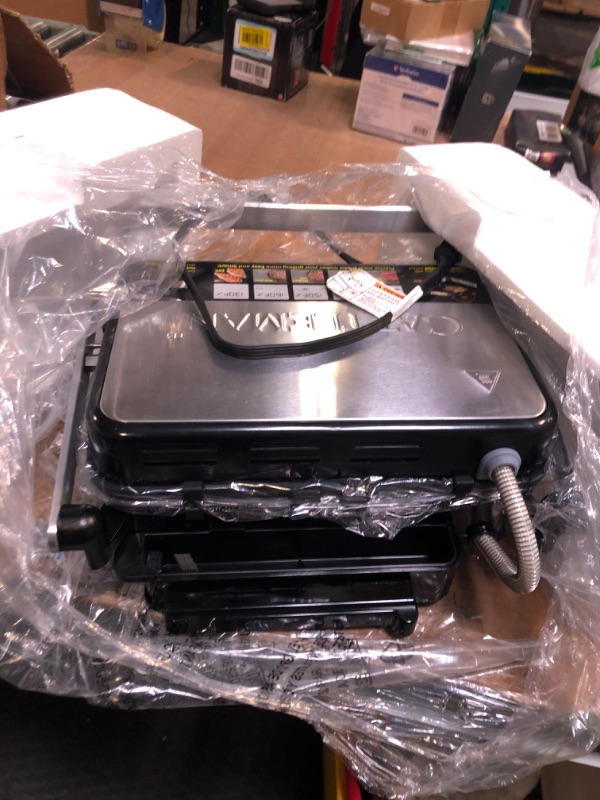 Photo 4 of **READ NOTES BEFORE PURCHASE**
6 in 1 Indoor Grill with Waffle Plates, Panini Press Grill Sandwich Maker, CATTLEMAN CUISINE Electric Contact Grill and Griddle with Removable Nonstick Grill Plates, Smart Probe, LCD Display, 1600W Contact Grill and Griddle 