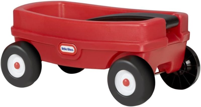 Photo 1 of  Little Tikes Lil' Wagon – Red And Black, Indoor and Outdoor Play, Easy Assembly, Made Of Tough Plastic Inside and Out, Handle Folds For Easy Storage | Kids 18