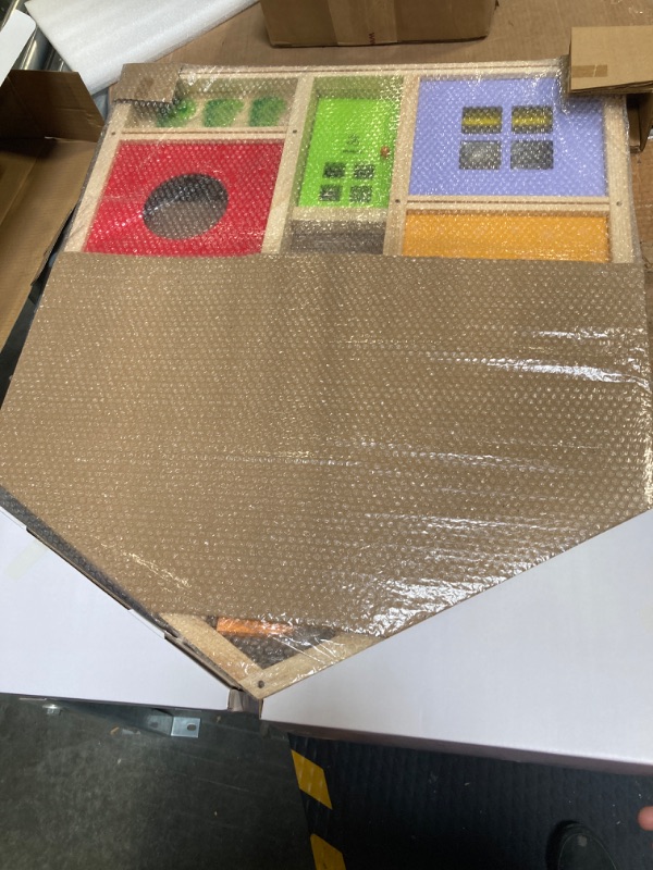 Photo 1 of All Seasons Kids Wooden Dollhouse by Hape | Award Winning 3 Story Dolls House Toy with Furniture, Accessories, Movable Stairs and Reversible Season Theme L: 23.6, W: 11.8, H: 28.9 inch Classic