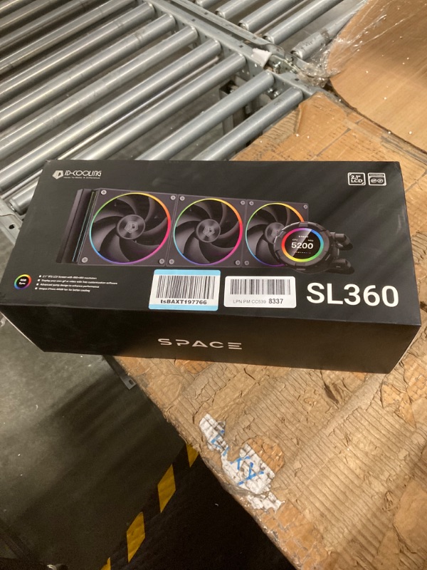 Photo 1 of ID-COOLING SL360 CPU Liquid Cooler with Display, Customizable 2.1" LCD Display for Images or Performance Metrics, 360mm AIO Cooler, Three AF127 ARGB Fans, Fits Intel/AMD