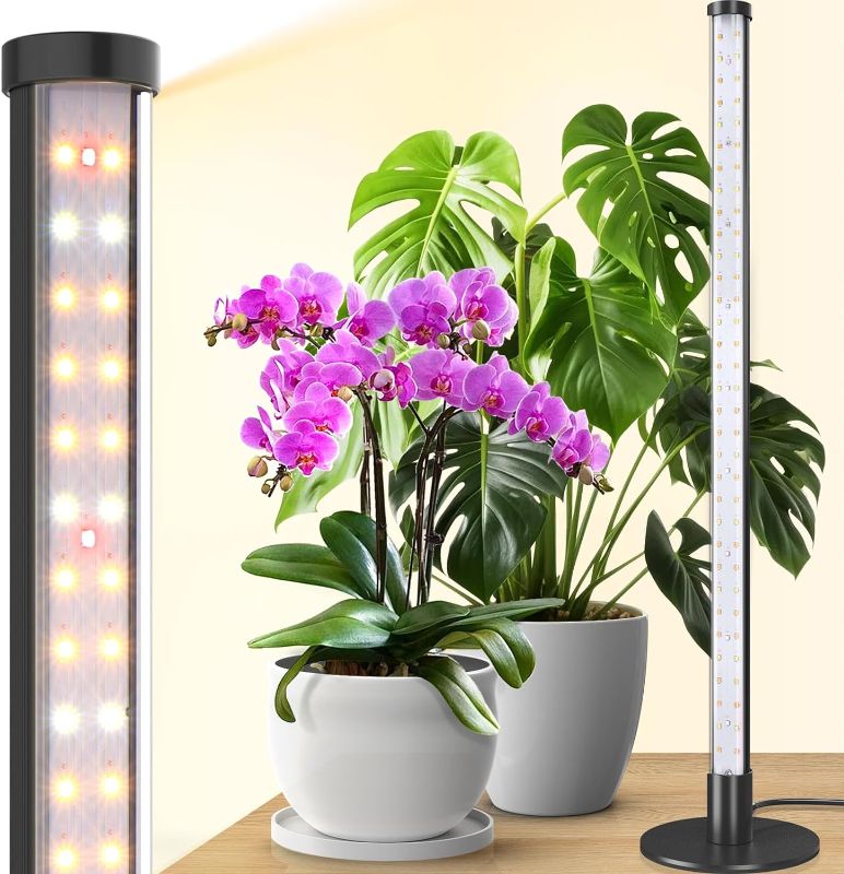 Photo 1 of Barrina T10 Vertical Grow Light, 20W 2FT Desk LED Plant Light, Hanging and Standing, Table Top Full Spectrum Grow Lights for Indoor Plants with Stand and On/Off Switch, Ideal for Plants Growth