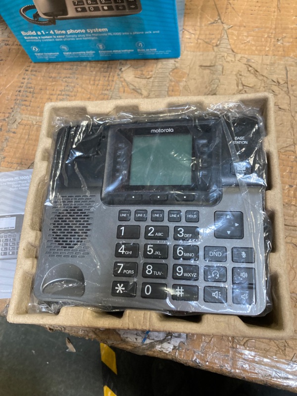 Photo 1 of Motorola ML1000 ML1000 Desk Phone Base Station with Digital Receptionist and Digital Answering System Corded Base