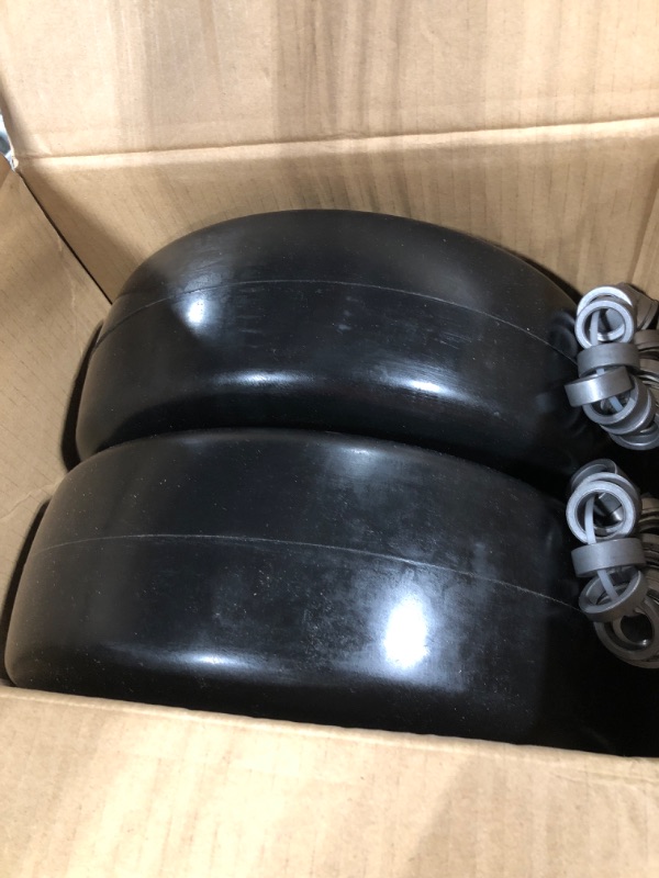 Photo 4 of 13x5.00-6 Flat Free Lawn Mower Tire and Wheel with 3/4" & 5/8" Bearing, Zero Turn Mower Front Solid Tire Assembly for Commercial Grade Lawn, Garden Turf, 3.25"-6.9" Centered Hub (13x5.00-6)