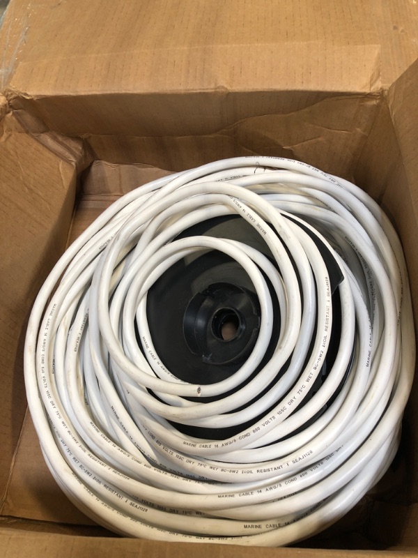 Photo 3 of 14 Gauge Marine Wire, 14 AWG Duplex Marine Grade Wire Tinned Copper Boat Cable, Marine Electrical Wire for Boat/Marine/Automotive etc Outdoors Wiring