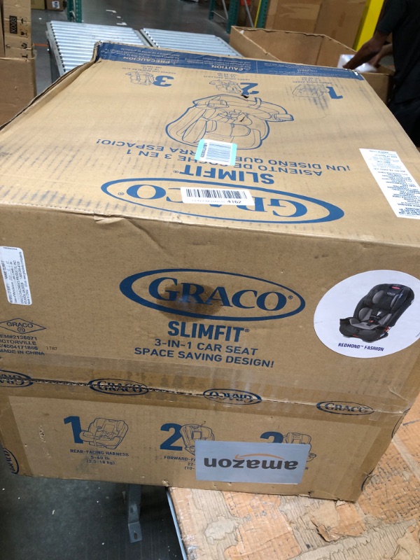 Photo 1 of Graco Slimfit 3 in 1 Car Seat | Slim & Comfy Design Saves Space in Your Back Seat, Redmond SlimFit Redmond