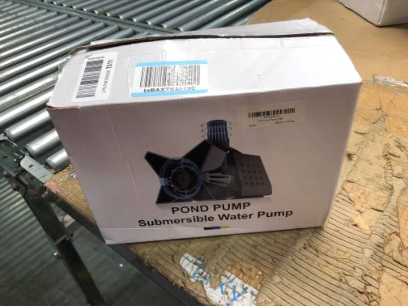 Photo 2 of 2000GPH Pond Pump - 120W Submersible Water Pump with Barrier Bag, Ultra Quiet Aquarium Pump with 33FT Power Cord for Pond, Waterfall, Fish Tank, Statuary, Hydroponic