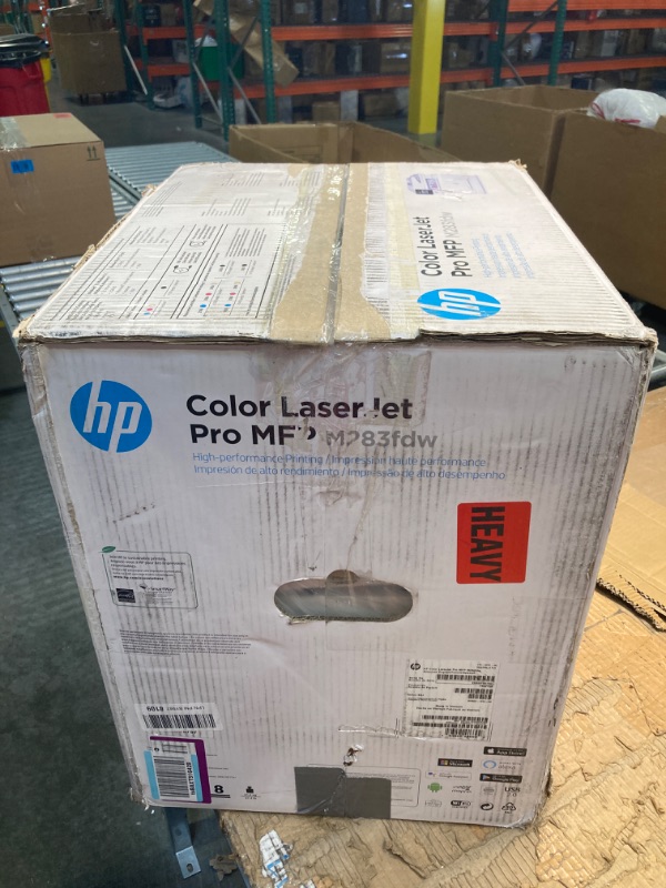 Photo 2 of HP Color LaserJet Pro M283fdw Wireless All-in-One Laser Printer, Remote Mobile Print, Scan & Copy, Duplex Printing, Works with Alexa (7KW75A)