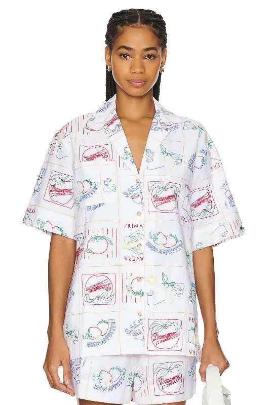 Photo 1 of Damson Madder Bon Appetito Shirt - Size 8