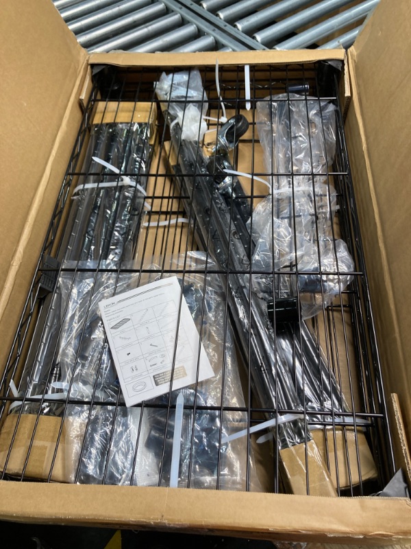 Photo 1 of LEHOM G1M Heavy Duty Clothes Rack, 3 Tiers Rolling Garment Rack for Hanging Clothes, Adjustable Wire Clothing Rack with Storage Shelves, Lockable Wheels Freestanding Closet Wardrobe for Bedroom G1 Medium G1M-Black