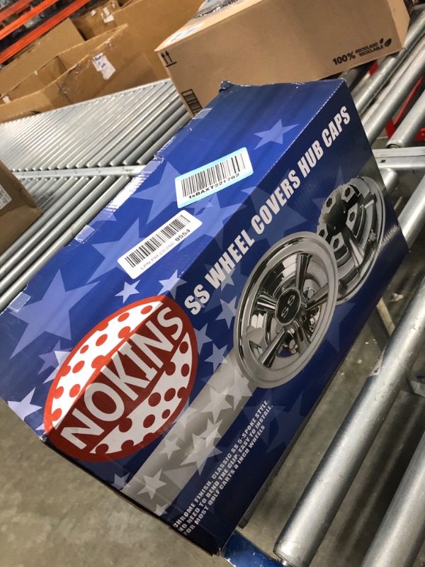 Photo 2 of Golf Cart SS Wheel Covers Hubcaps, 8 Inch Chrome Golf Cart Hub Caps Snap-on Installation (Set of 4), Fits EZGO Yamaha Club Car