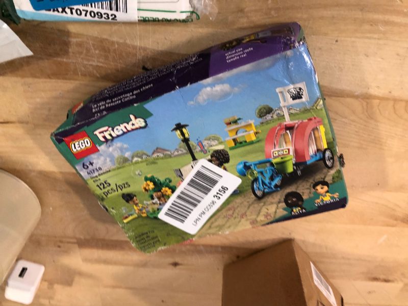 Photo 1 of LEGO Friends Dog Rescue Bike 41738, Toy Set, Animal Playset for Kids, Girls and Boys Ages 6 Plus with Puppy Pet Figure and 2 Mini-Dolls, 2023 Series Characters *sealed*