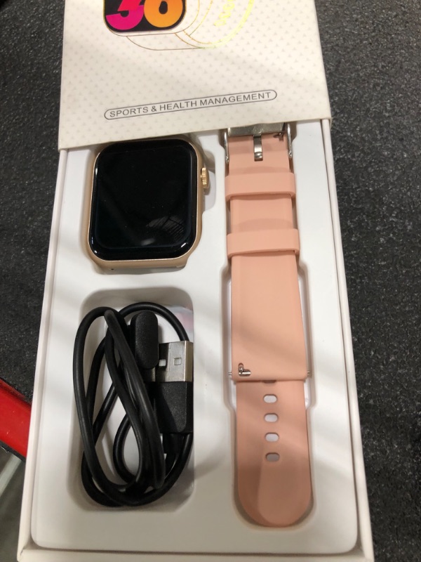 Photo 3 of **READ NOTES BEFORE PURCHASE**
Smart Watch(Answer/Make Call), 1.85" Smartwatch for Men Women IP68 Waterproof, 100+ Sport Modes Fitness Activity Tracker, Heart Rate Sleep Monitor, Pedometer, Smart Watches for Android iOS, 2023 Rose Gold 1.85"