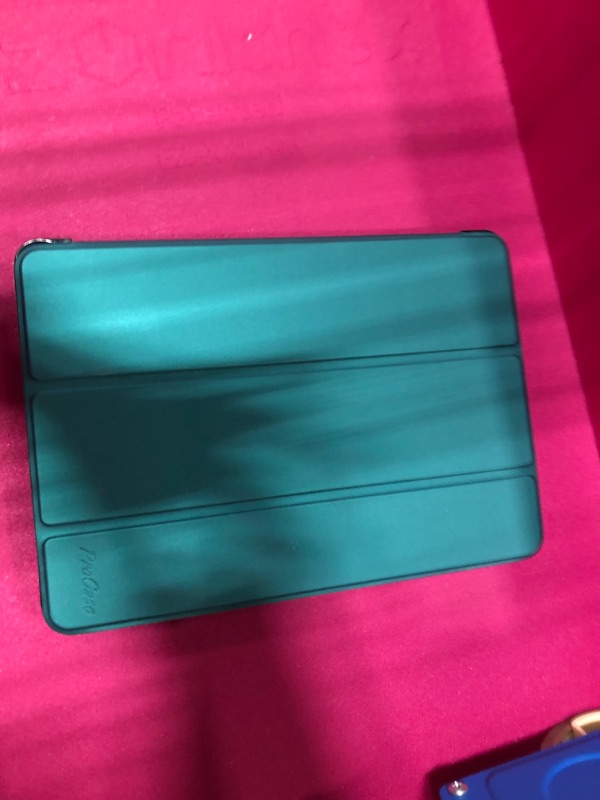 Photo 5 of MightySkins Skin Compatible with Apple iPad Pro Smart Keyboard 12.9" (2018) - Solid Teal - Protective, Durable and Unique Vinyl Decal wrap Cover - Easy to Apply and Change Styles - Made in The USA