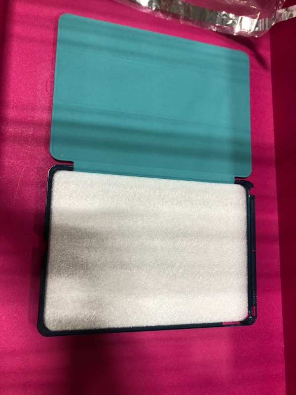 Photo 3 of MightySkins Skin Compatible with Apple iPad Pro Smart Keyboard 12.9" (2018) - Solid Teal - Protective, Durable and Unique Vinyl Decal wrap Cover - Easy to Apply and Change Styles - Made in The USA