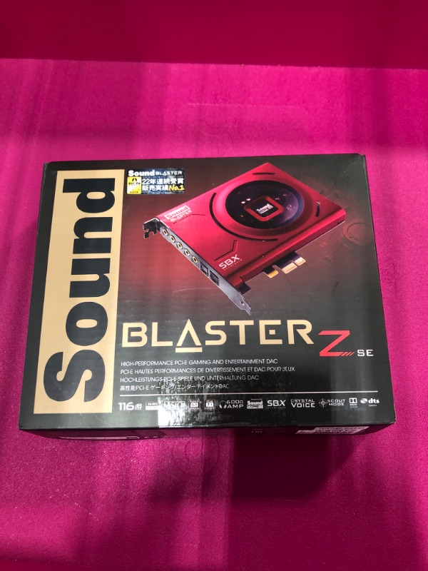 Photo 2 of Creative Sound Blaster Z SE Internal PCI-e Gaming Sound Card and DAC, 24-bit / 192 kHz, 116 dB SNR, ASIO, 600? Headphones Amp, Mic EQ, Discrete 5.1 / Virtual 7.1, Supports Dolby Digital Live, DTS With 11 Mic EQ Presets via Software