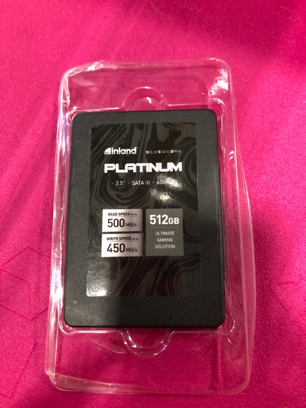 Photo 3 of INLAND Platinum 512GB SSD SATA III 6Gb/s 2.5" 7mm TLC 3D NAND Internal Solid State Drive (512GB)