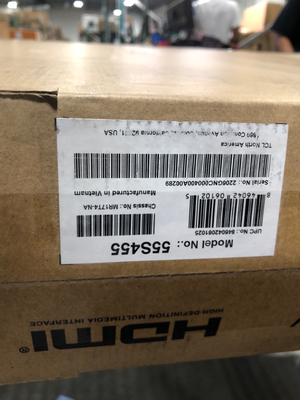 Photo 8 of ****SCREEN BROKEN//SOLD AS PARTS ALL SALES FINAL**** ****SCREEN BROKEN//SOLD AS PARTS ALL SALES FINAL********SCREEN BROKEN//SOLD AS PARTS ALL SALES FINAL****TCL 55" Class 4-Series 4K UHD HDR Smart Roku TV(Wi-Fi, RF, USB, Ethernet, HDMI) - 55S455 55-inch