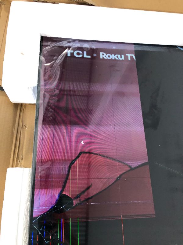 Photo 2 of ****SCREEN BROKEN//SOLD AS PARTS ALL SALES FINAL**** ****SCREEN BROKEN//SOLD AS PARTS ALL SALES FINAL********SCREEN BROKEN//SOLD AS PARTS ALL SALES FINAL****TCL 55" Class 4-Series 4K UHD HDR Smart Roku TV(Wi-Fi, RF, USB, Ethernet, HDMI) - 55S455 55-inch