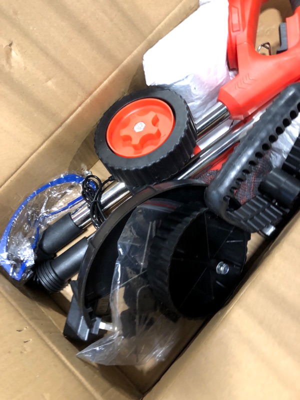 Photo 3 of *** NOT FUNCTIONAL**** SELLING AS PARTS*****
Electric  Eater Battery Powered Weed Wacker 36V 4.0 Ah String Trimmer Cordless Grass Trimmer Edger Lawn Tool with 2 Batteries and 3 Types Blades Lightweight Brush Cutter for Yard and Garden