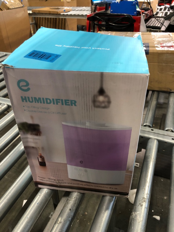 Photo 2 of Humidifiers for Bedroom Large Room, Esemoil Smart WiFi Cool Mist Humidifiers for Baby, 3.5L Top Fill & 28dB Quiet, 40H Air Ultrasonic Diffuser with 8 Color Light, Voice Control, Compatible with Alexa
