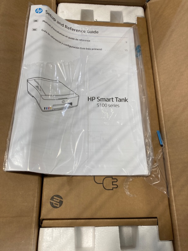 Photo 3 of HP Smart -Tank 5101 Wireless Cartridge-free all in one printer, up to 2 years of ink included, mobile print, scan, copy (1F3Y0A) , White