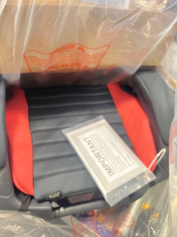 Photo 1 of Chicco GoFit Backless Booster Car Seat, Travel Booster Seat for Car, Portable Car Booster Seat for Children 40-110 lbs. | Coral/Orange Coral GoFit