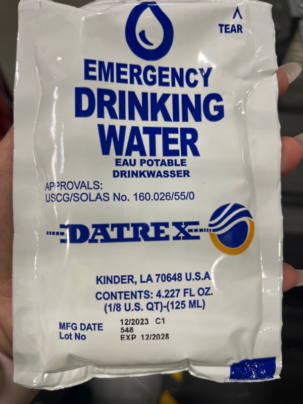 Photo 1 of Emergency Survival Water (17  bag Total)