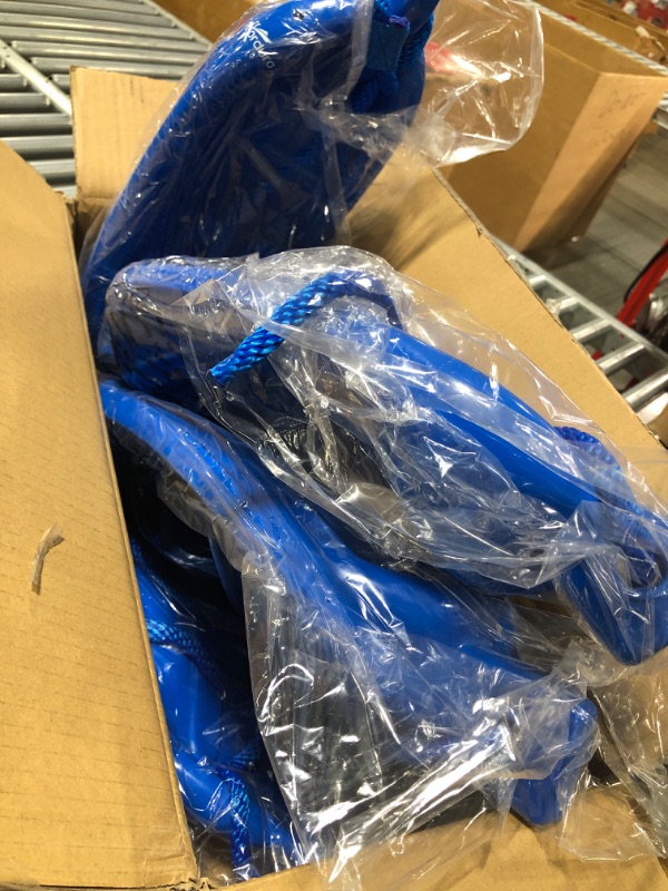 Photo 1 of Affordura Boat Fender 4 Pack Boat Bumpers Fenders with 4 Ropes, Boat Bumpers for Pontoon Boat Fenders Inflatable 5.5 inch Blue
