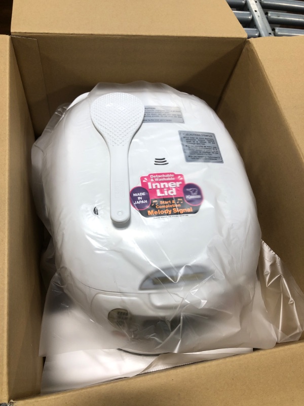 Photo 1 of **FOR PARTS**Zojirushi NS-ZCC18 Neuro Fuzzy Rice Cooker & Warmer, 10 Cup, Premium White, Made in Japan 10-Cup