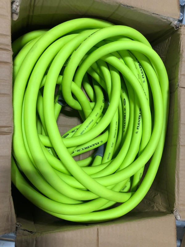 Photo 1 of Flexzilla Garden Hose 5/8 in. x 100 ft., Heavy Duty, Lightweight, Drinking Water Safe, Zilla - HFZG5100YW-E, GreeN)