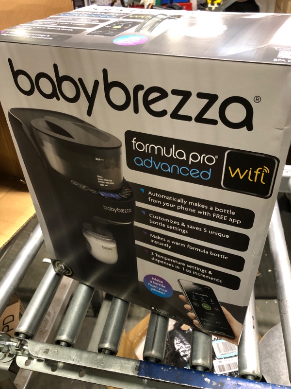 Photo 3 of Baby Brezza Formula Pro Advanced WiFi Formula Dispenser Machine - Automatically Mix a Warm Formula Bottle Instantly - Easily Make Bottle with Automatic Powder Blending Advanced, WiFi