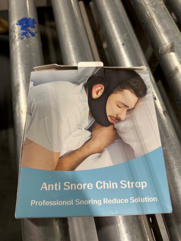 Photo 1 of Chin Strap for Cpap Users Anti Snoring Devices - Forzacx Breathable Cpap Chin Strap Snoring Solution, Soft Non-Stick Hair Snore Stopper, Elastic Easy to Wear - White