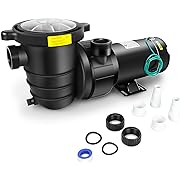 Photo 1 of 1.0 HP In/Above Ground Swimming Pool Pump, 110V 5220GPH Single Speed Pool Water Pumps lnground Above Ground with Filter Basket