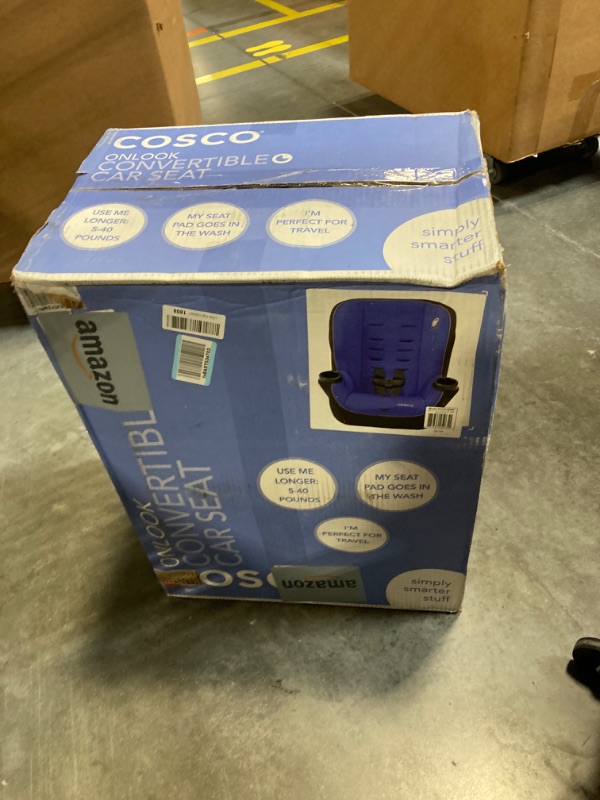 Photo 2 of Cosco Onlook 2-in-1 Convertible Car Seat, Rear-Facing 5-40 pounds and Forward-Facing 22-40 pounds and up to 43 inches, Vibrant Blue